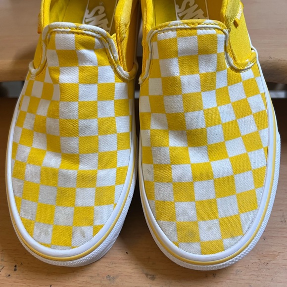 Vans Yellow check Slip on Sneakers women 7 - Picture 5 of 9